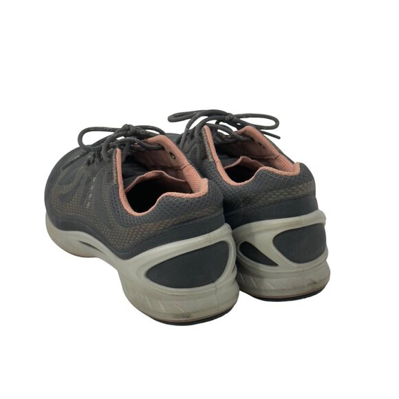 Ecco Womens Size 7 EU 38 Gray Pink Mesh Comfort Walking Shoes Casual Lightweight - Picture 12 of 13